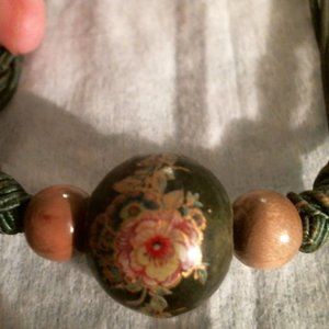 1970s Ceramic Ball Choker by Kim